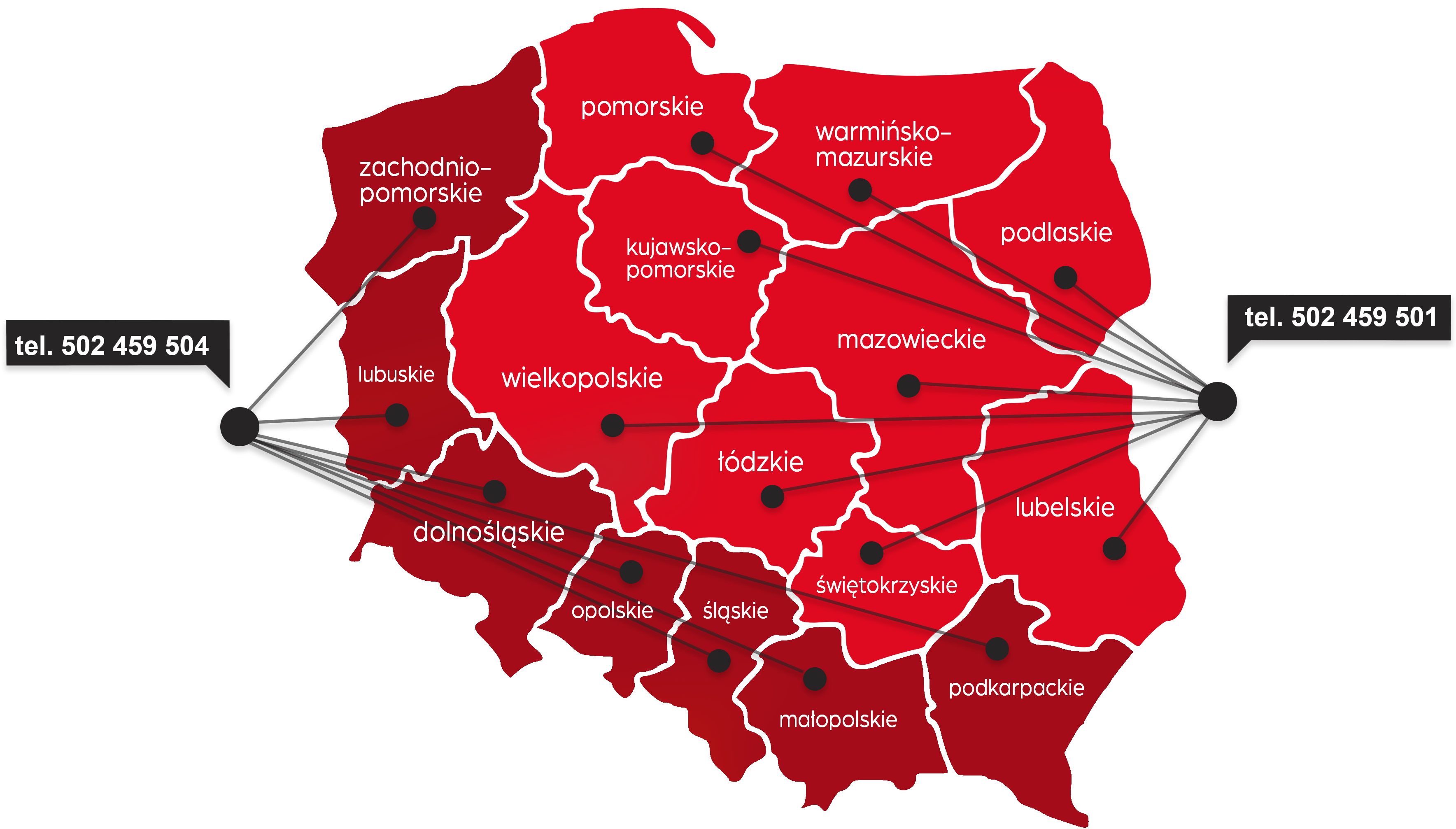 Mapa polski Clatronic Sprzedaż